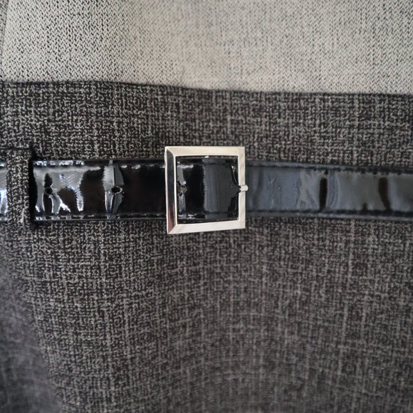 PERCEPTIONS Dress and Long-Line Jacket Set Gray 12 - Picture 8 of 13